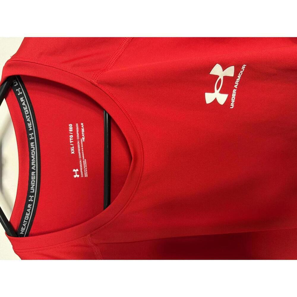 Under Armour HeatGear Red Compression T-Shirt XXL - Picture 2 of 3